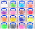 16 x 0.14 LITRE PLASTIC STORAGE BOX SET - ORGANISER TOOL