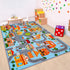 DINSUMRUG (59X39.4 INCH, Car Rug for Kids, Car Play Mat Carpet, Extra Non-Slip Traffic Road Rug for Kids, City Map