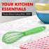 Chef Craft Premium Silicone Wire Cooking Whisk, 10.5 inch, Green