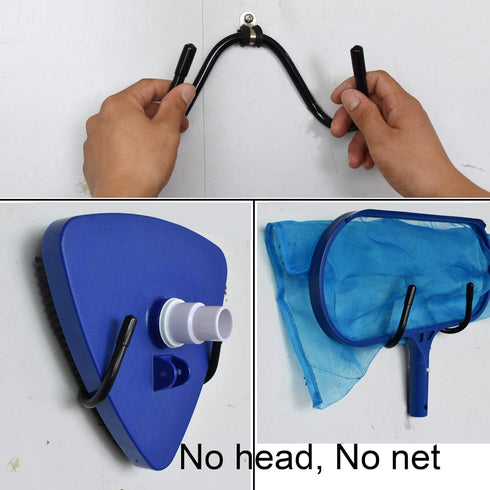 YYST Pool Tool Organizer Holder - Rack for Storing Poles, Brushes, Nets, Vacuum Heads, and Leaf Rakes (4)
