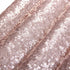 Sequin Placemats Set of 6, Heat-Resistant Stain-Resistant Kitchen Table Mats, Elegant Rose Gold 15" Round for Party