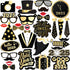 KatchOn New Years Photo Booth Props 2025 - Pack of 35 for New Years Eve Party Supplies and Decorations