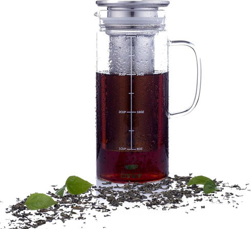 BTaT Cold Brew Coffee Maker, 32 oz Iced Coffee Maker, Cold Brew System, Tea Pitcher, Coffee Accessories