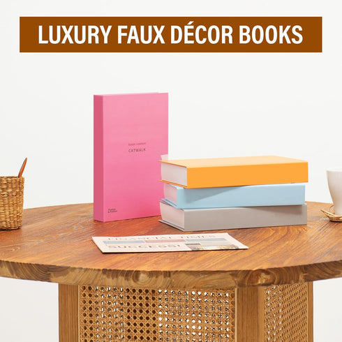 4 PROBENEX ICON Large | PCS Faux Decorative Books for Home Decor | Not Real Books (Cardboard Boxes) | Coffee Table