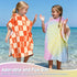 2-6, 100% Catalonia Mermaid Hooded Poncho Towel for Toddler Aged Cotton, Absorbent Girls Bath Towel, Kids Swim Towel at