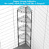 HuggieGems 5-Tier Black Shower Caddy Organizer with Hooks - Stylish Bathroom Storage