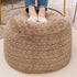 20x14 Inch Asuprui Unstuffed Ottoman Pouf Cover Lightweight Foot Rest, Floor Bean Bag Chair, Storage Pouf for Living