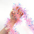 LOMIMOS 17 Ft Pink Glittering Tinsel Garland for Easter Christmas, Decoration for Party and Wedding Supplies