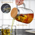 Large Glass Teapot 68 fl oz with Infuser, Stovetop Safe, Thickened Borosilicate Glass, Bamboo Lid