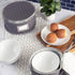 Fine China Storage - Set of 4 Quilted Cases for Dinnerware, Sizes: 12" - 10" - 8" and 7" Wide, Gray