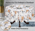 RUVANTI Round Tablecloth 70 Inch, 100% Cotton Stain Resistant Washable for Kitchen, Dining, Parties
