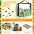 Sanwuta 6 Packs Toy Storage Bags, PVC Organizing Bags with Zipper, Waterproof Toy Bags for Board Games, Building