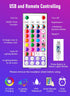 33FT 100 16 6 Colors,12 Minetom Fairy Lights Color Changing - LED String Light with Remote, Single Colors & Holiday