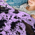 40"x50" Purple Throw Blanket for Girls, Cute Soft Small Fleece Blankets for Bed Nursery Stroller Crib, Lavender Purple