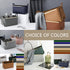 Decorative Faux Leather Basket,Small Catchall Basket for Entryway Bedside Dresser End table,Foldable Rectangle Tray