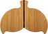 Totally Bamboo Whale Tail Shaped Bamboo Serving and Cutting Board, 14-1/2" x 10-1/2"