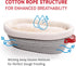 Set, KneadAce Cotton Rope Banneton Bread Proofing Basket Oval & Round Bread Baskets with Liners & Covers for Artisan