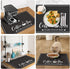 Coffee Mat, Absorbent Dish Drying Mat for Kitchen Counter, Fashionable Coffee Bar Accessories, 12"x 20" Black