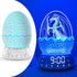 MTDYHY 2th 20 Generation Dragon Egg Digital Clock Ok to Wake Up Alarm Clock with Night Light / Lullaby White