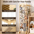 70+ COSYLAND Large Stuffed Animal Storage Organizer for Kids, Wooden Plush Toy Holder with Top Rope Clips, Elastic