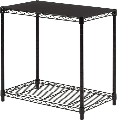 Amazon Basics 2-Shelf Stackable Storage, 13.3" D x 23.2" W x 22.2"
