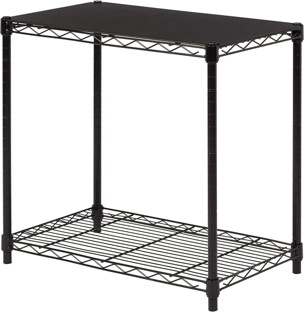 Amazon Basics 2-Shelf Stackable Storage, 13.3" D x 23.2" W x 22.2"