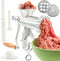 Meat Grinder with Tabletop Clamp & 2 Cutting Disks, Cast Iron, Heavy Duty Sausage Maker, Manual Meat Mincer