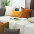 Cozoomy Set 2 12x20 Inch of Chenille Linen Decorative Throw Pillow Covers Textured Farmhouse Pillow Covers for Bed