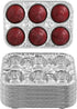 PARTY BARGAINS 6-Cup Aluminum Muffin Pans - 20 Pack, Standard Size Disposable Muffin Tin for Baking