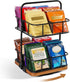 Rotating Tea Bag Organizer 2 Tier 8 Basket 360 Spinning Teabag Holder