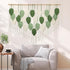51.5"W 33.5"L Weldomcor Large Macrame Wall Hanging, Boho Leaves Macrame Tapestry Wall Decor Handmade Woven Hanging
