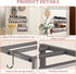 17"-31" 8 2 Closet Expandable Wall Mounted Shoe Rack, Adjustable Hanging Shoe Rack Holds Pairs, Heavy Duty Metal Shoe