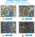 COUNTEWOL Rainbow Window Privacy Film, 3D Decorative Vinyl Window Clings, Non-Adhesive Sticker (17.5 x 78.7 Inch)
