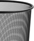 Mesh Waste Bin - Lightweight Sturdy Scratch-Resistant, Dia250xH275mm, Black Ref WB35 B