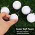 24 Pack White Volleyball Keychains, Mini Foam Volleyball Keychain Sport Party Favors, School Carnival Rewards