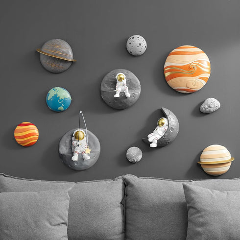 3PCS Set XGZY Astronaut Wall Sculptures - Bedroom decor for boys