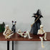 GJFASGF 3 Psc Reading Skeleton Statue Gothic Horror Decor for Bookshelf and Desk Resin Figurine Halloween Decoration