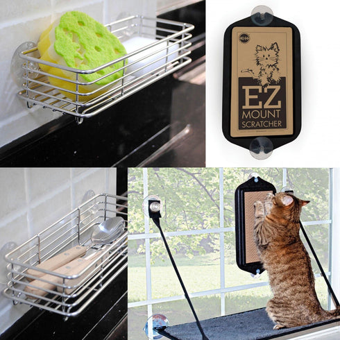Whaline 20 Packs Clear Suction Cup PVC Plastic Sucker Pads, Heavy Strength for Bathroom