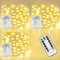 3 Pack Fairy Lights Battery Operated with Remote, 120LED 40FT Twinkle Lights