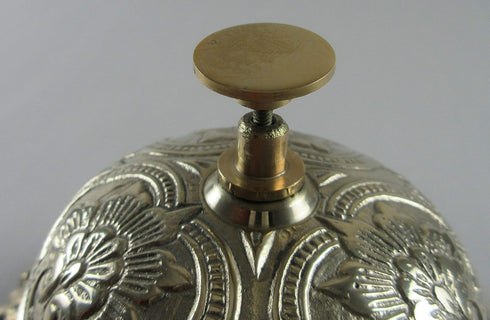 Upper Deck Ornate Solid Brass Hotel Counter Bell