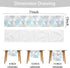 LXXTK 13x71 Inch Summer (Blue71) Linen Coastal Table Runner Blue Teal Beach Nautical Table Runners Modern Kitchen