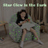 MOMCAYWEX Little Star Kids Sofa with Star Throw Pillow, High Back Toddler Chair Glow in The Dark for Boys and Girls