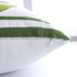Set of 2 Embroidered Throw Pillow Covers 18x18 Inch, Purple Flower with Green Leaves for Living Room Sofa