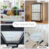 LEMON CLOUD Window Privacy Film - Decorative Stained Glass Window Stickers, Rainbow Cling Holographic, No Glue Frosted