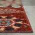 Maples Rugs Reggie Floral Kitchen Rug, Washable Non Slip Indoor Carpet, 1'8 x 2'10, Merlot