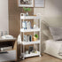 SOLEJAZZ Slim Storage Cart, 4 Tier Bathroom Organizer, Rolling Utility Cart for Kitchen, Laundry, White