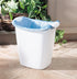 Rubbermaid Small Trash Can, Plastic, 3.5-Gallon, White Wastebasket
