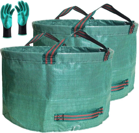 Professional 2-Pack 63 Gallon Lawn Garden Bags Big (D31,H19 in) Yard Waste