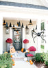 Mud Pie Skeleton Halloween Door Hanger, 65", White (40060032T)