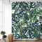 LIVILAN Green Plant Shower Curtain - Botanical Leaf Pattern, 72X72 inches with 12 Hooks
